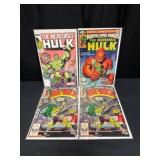 Four Incredible Hulk and She-Hulk Comic Books