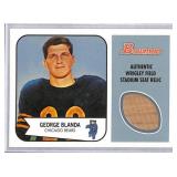 2001 Bowman George Blanda Relic Card