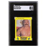 1986 Monty Gum #18 The Iron Sheik Wrestling Card