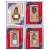 4 Allen & Ginter Relic Baseball Cards