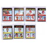 7 1971 Topps Baseball Leaders Cards