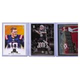 Three Mac Jones Football Cards