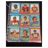 (45) Vintage 1970s Football Trading Cards