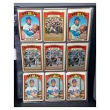 (87) 1972 Topps Baseball Cards, Mets and Yankees
