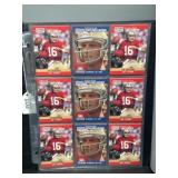 Binder of 36 Joe Montana Football Cards