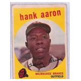 1959 Topps Hank Aaron Baseball Card #380