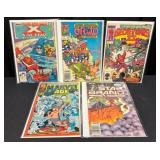 Five Vintage Comic Books