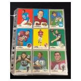 (90) Vintage 1969 Football Cards