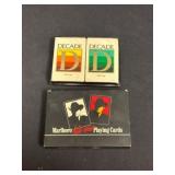 Vintage Marlboro and Decade Playing Cards