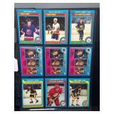 (9) 1979-80 O-Pee-Chee Hockey Trading Cards
