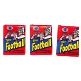 Three 1982 Topps Football Wax Packs