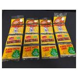 (4) 1990 Fleer Basketball Card Rack Packs (Sealed)