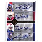 Autographed Football Trading Card 8 Signatures