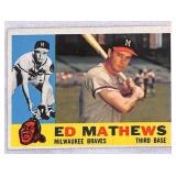 1960 Topps Ed Mathews Baseball Card #420