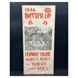 1946 'Batter Up' Fenway Park Program