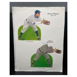 Honus Wagner Paper Doll Cutout Sheet