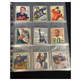 (27) 1950 Football Trading Cards