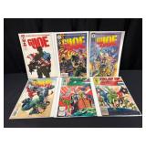 Six GI Joe Comic Books
