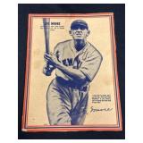 1937 Wheaties Series 7 Joe Moore Baseball Ad Card