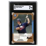 2005 Bowman Draft Henry Sanchez Gold Card SGC 7