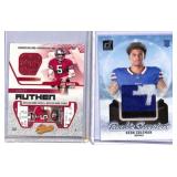 Two Football Jersey Cards Jeff Garcia/Keon Coleman