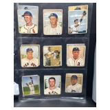 (17) 1940s-50s Baseball Trading Cards Collection