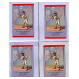 Four Babe Ruth Playing Cards