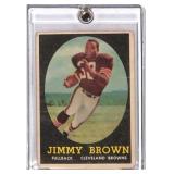 1958 Topps Jim Brown Rookie Football Card