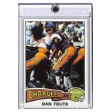 1975 Topps Dan Fouts Rookie Football Card #367