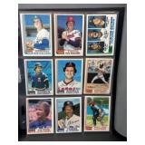 (180) 1980s Topps Baseball Trading Cards