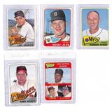 Five 1965 Topps Baseball Cards