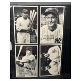 Four New York Yankees Baseball Cards