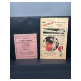 1930s Baseball Scorecards and Advertising Ephemera