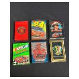 Six NASCAR-Themed Playing Card Decks