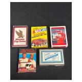 Five Playing Card Decks