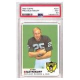 1969 Topps Fred Biletnikoff Football PSA 3.5