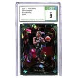 2020-21 Panini Select Trae Young Green #5, CSG 9