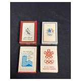 Four Olympic-Themed Playing Card Decks
