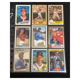 (9) Baseball Cards Featuring Notable Players