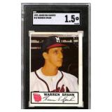 1953 Johnston Cookies Warren Spahn SGC 1.5
