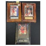 (3) Michael Jordan Sports Collectibles Plaques