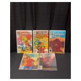 (5) 1980s - 1990s Fantastic Four Comic Books