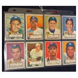 (16) 1952 Topps Baseball Cards
