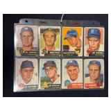 (16) 1953 Topps Baseball Cards