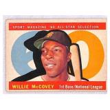 1960 Topps Willie McCovey Crease Free