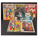 (5) 1980s - 1990s Punisher Comic Books