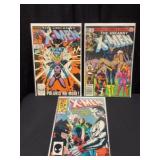 (3) 1980s The Uncanny X-Men Comic Books