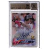 2018 Topps Rafael Devers Autograph Card BGS 9