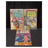 (3) 1970s - 1980s Marvel Star Wars Comic Books