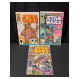 (3) 1980s Marvel Star Wars Comic Books